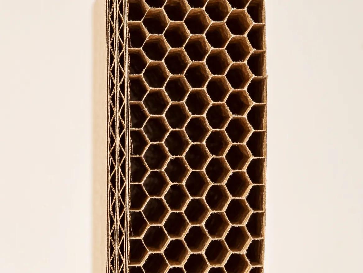 Kraft paper honeycomb core