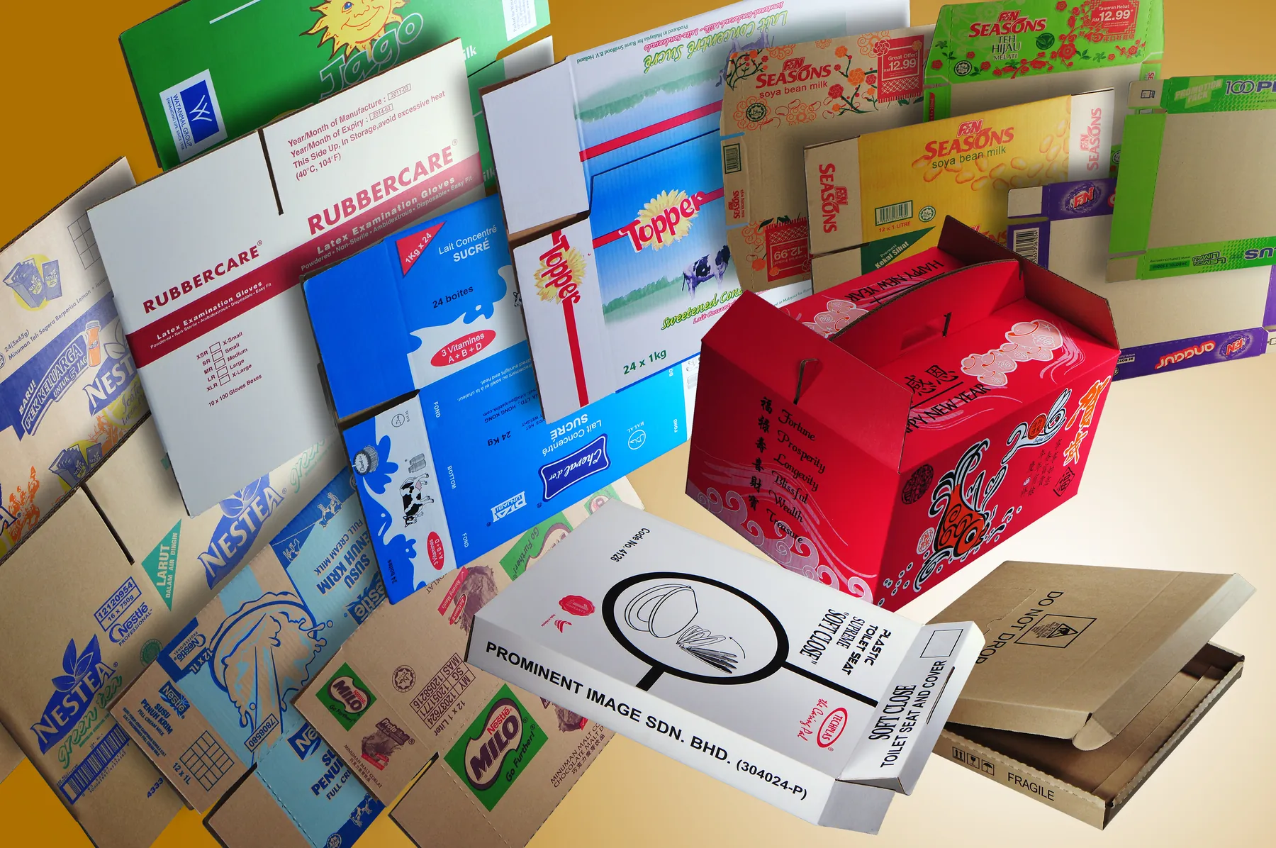 Printed corrugated cartons