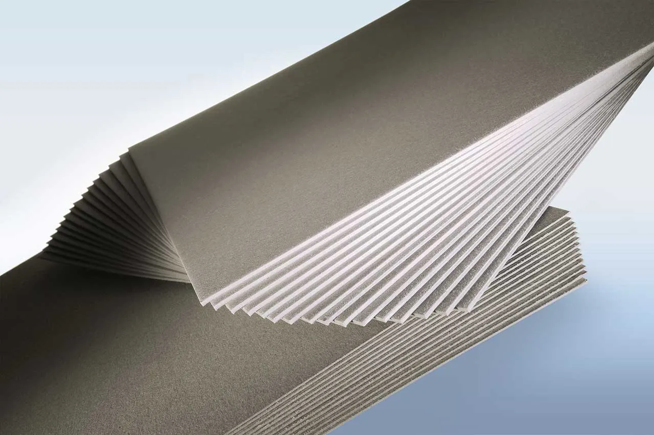 Grey chip board sheets